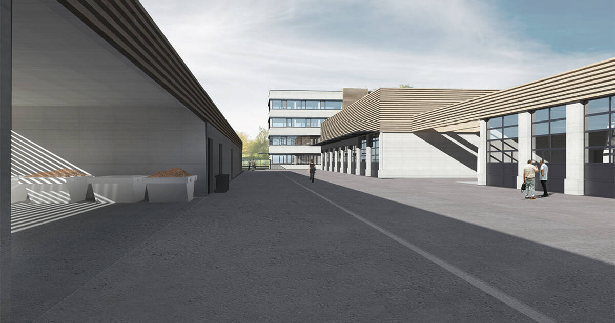 Nething Generalplaner GmbH aus Neu-Ulm entwarf die neuen Betriebsgebäude für die Garten- und Tiefbaubetriebe Lindau.  © ©GTL