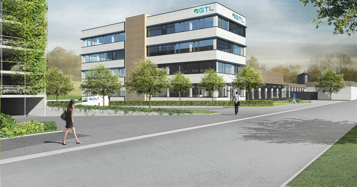 Das neue Betriebsgebäude der Garten- und Tiefbaubetriebe Lindau (GTL) errichtet i+R nach hohem Energiestandard und nutzt Luftwärme zum Heizen und Kühlen. © ©GTL