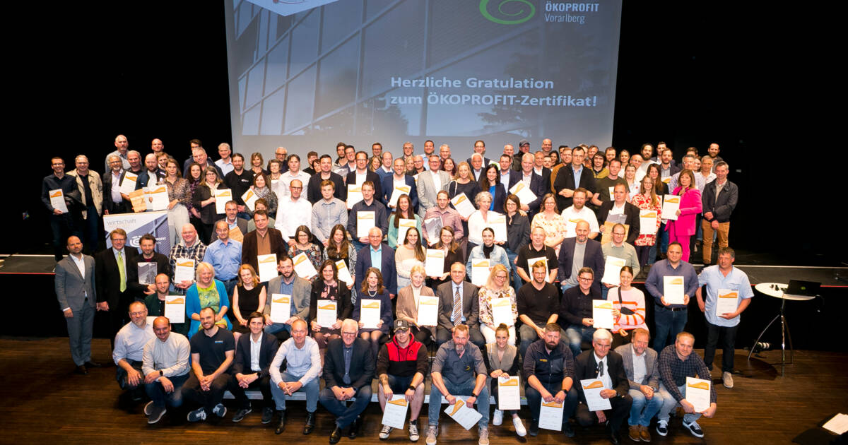 Ökoprofit 2023 Zertifikatsverleihung c)Dietmar Mathis Ökoprofit 2023 Zertifikatsverleihung c)Dietmar Mathis