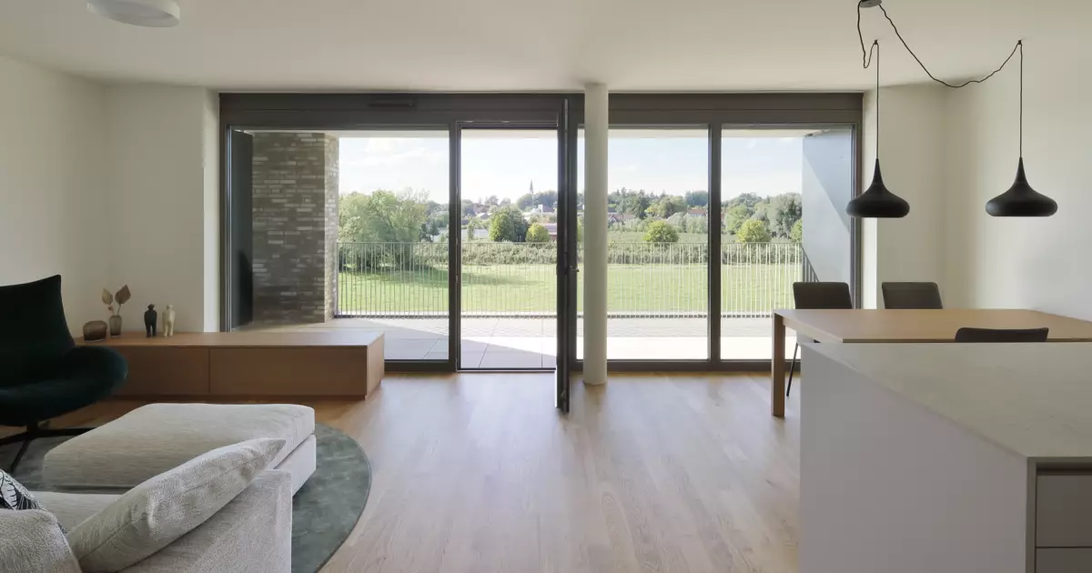 Vierlinden-Quartier Musterwohnung Wohnzimmer © Norman Radon