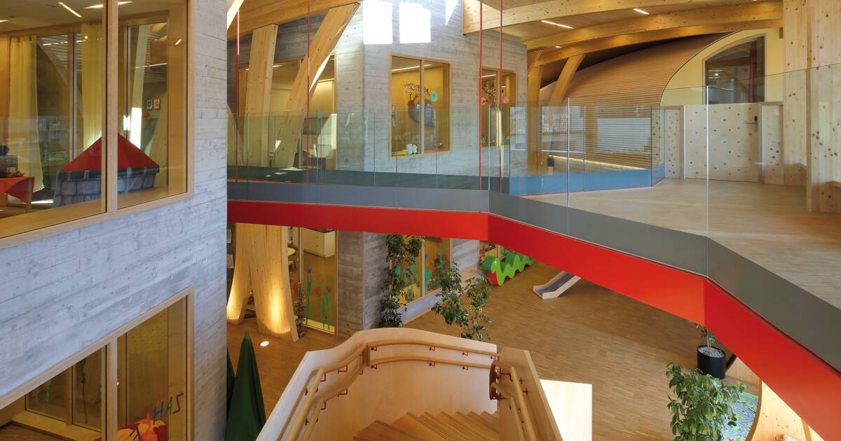 i+R Holzbau Kindercampus Höchst Referenz 2015