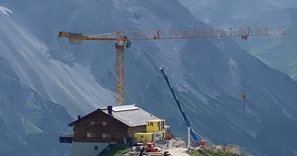 Höchst gelegenen Baustellen in Lech 