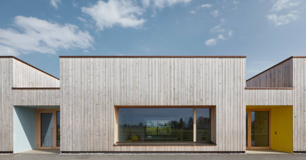 i+R Holzbau Kindergarten Bachgasse Lauterach Referenz 2017