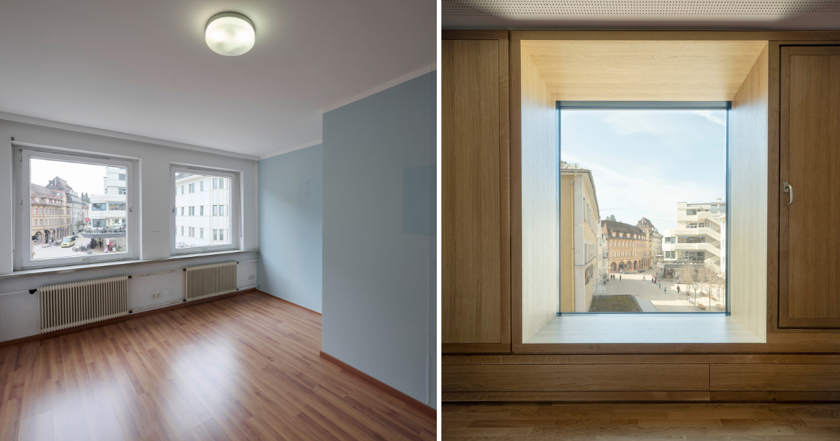 Haus der Zukunft Vorher-nachher Ausblick © links: © Marcel Hagen / Studio22
rechts:  © Albrecht Imanuel Schnabel 