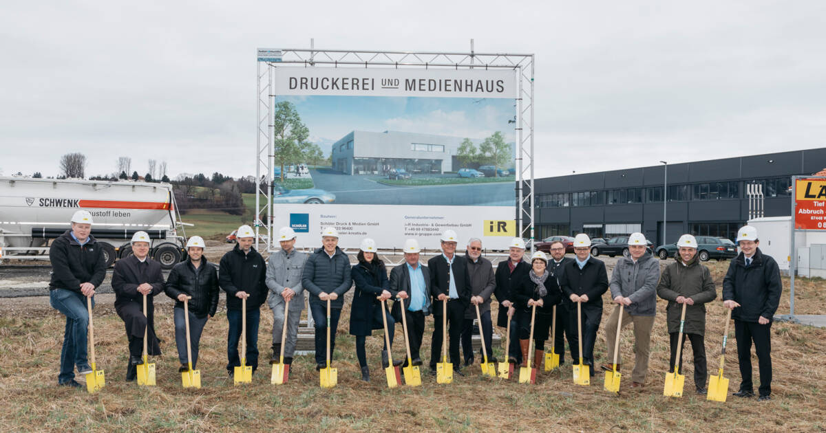 Spatenstich Druckerei Schöler, Immenstadt (D) © ©Lisa Mathis Spatenstich Druckerei Schöler, Immenstadt (D) © ©Lisa Mathis