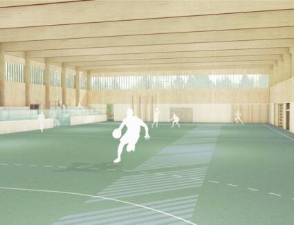 Die neue Halle von i+R in der Gemeinde Moos (D) ermöglicht allen Sportlern wetterunabhängig zeitgemäße Trainings- und Wettkampfbedingungen. © ©d’aloisio Die neue Halle von i+R in der Gemeinde Moos (D) ermöglicht allen Sportlern wetterunabhängig zeitgemäße Trainings- und Wettkampfbedingungen. © ©d’aloisio