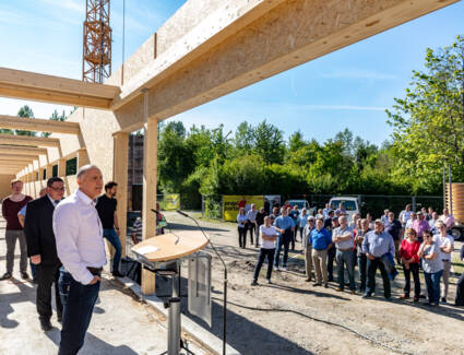 Firstfeier der Sporthalle in Moos am Bodensee © Christian Flemming