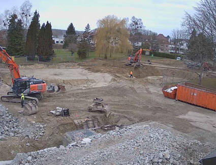 Übersicht Erdarbeiten Westseite Übersicht Erdarbeiten Westseite