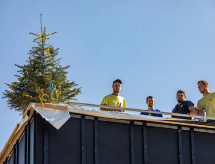 Firstfeier der Sporthalle in Moos am Bodensee © Christian Flemming