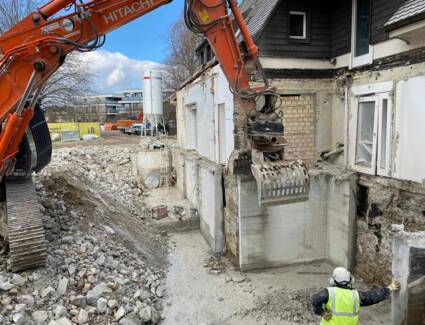 Abbruch Altbestand an Villa Abbruch Altbestand an Villa