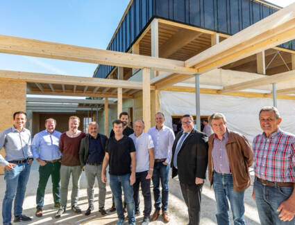 Firstfeier der Sporthalle in Moos am Bodensee © Christian Flemming