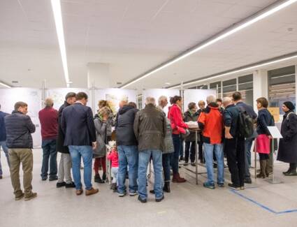 Die Wettbewerbsentwürfe werden der Öffentlichkeit präsentiert. © ©Chris Danneffel Die Wettbewerbsentwürfe werden der Öffentlichkeit präsentiert. © ©Chris Danneffel