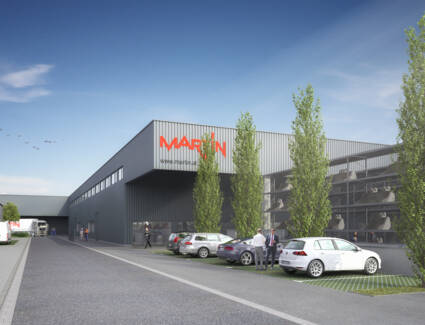 i+R errichtet für den Spezialisten für Baggeranbaugeräte Martin eine neue Produktionsstätte in Ludesch. © ©engel & haehnel