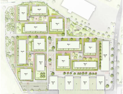 Vierlinden-Quartier-Lageplan Vierlinden-Quartier-Lageplan