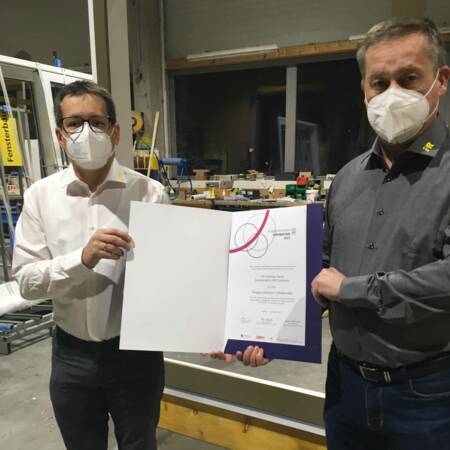 Ausgezeichneter Lehrbetrieb 2020 - i+R Fensterbau
