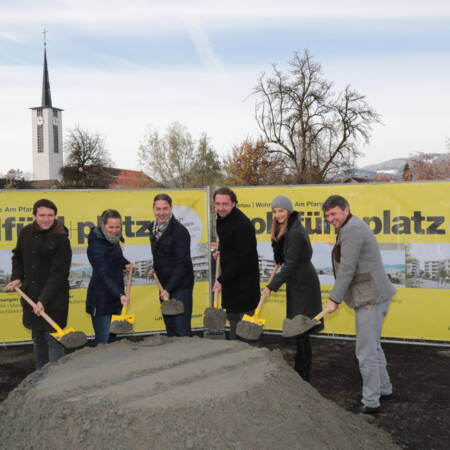Am Pfarrweg Lustenau Spatenstich I i+R Wohnbau