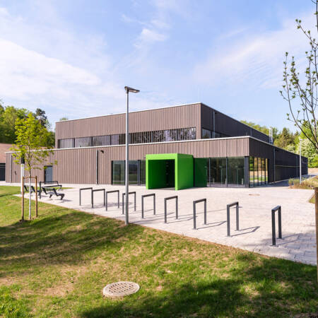 Sporthalle | Moos (D) - Außenansicht © Guido Kasper