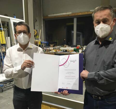 Ausgezeichneter Lehrbetrieb 2020 - i+R Fensterbau Ausgezeichneter Lehrbetrieb 2020 - i+R Fensterbau