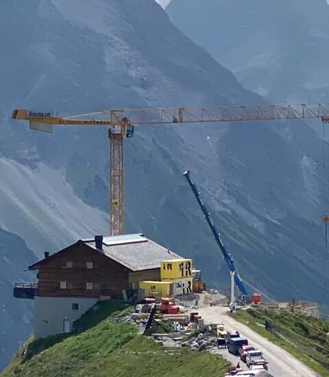 Höchst gelegenen Baustellen in Lech 