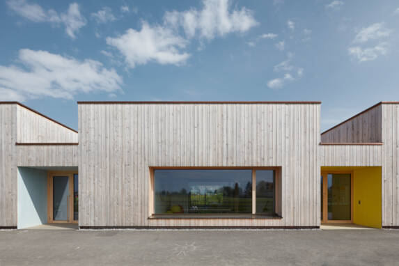 i+R Holzbau Kindergarten Bachgasse Lauterach Referenz 2017