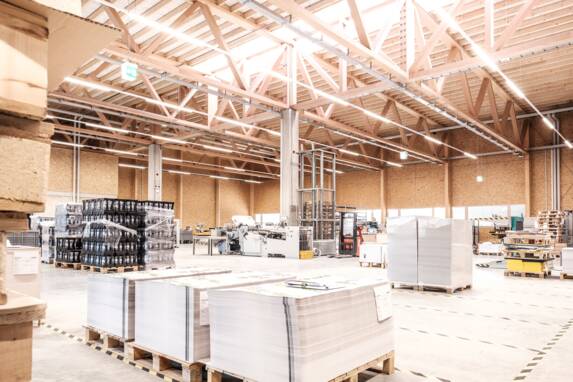 Die neue Produktionshalle von Schöler Druck & Medien 