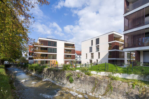 Wohnanlage Am Emsbach II, Hohenems - Südwest-Ansicht