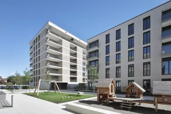 Vierlinden-Quartier Innenhof Spielgeräte