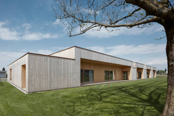 i+R Holzbau Kindergarten Bachgasse Lauterach Referenz 2017_1