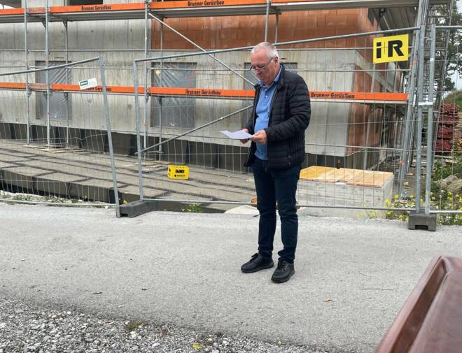 Firstfeier Wohnanlage Am Knie, Dornbirn