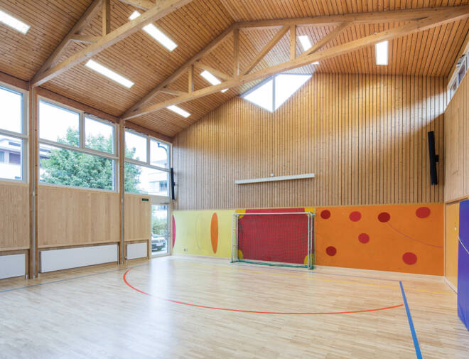 Mehrzweckhalle Vorarlberger Kinderdorf | Bregenz (A) © Dietmar Walser