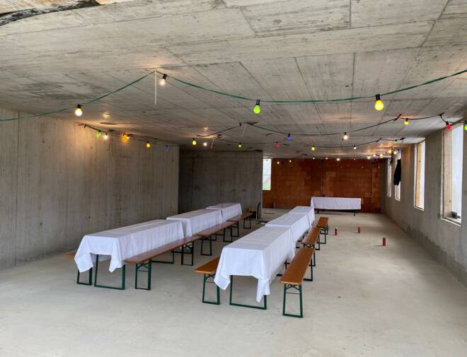 Firstfeier Wohnanlage Am Knie, Dornbirn