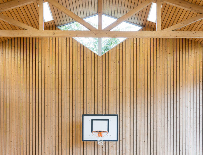 Mehrzweckhalle Vorarlberger Kinderdorf | Bregenz (A) © Dietmar Walser