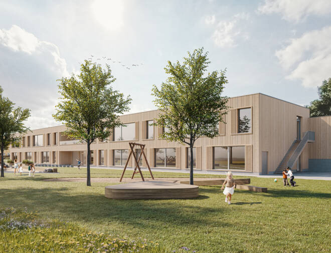 iRB-KiTa-Bad-Saulgau-Visualisierung-Gartenseite © Hof437