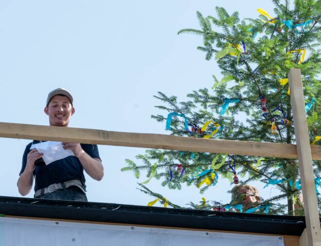 Firstfeier Erweiterungsbau Holzbau-84