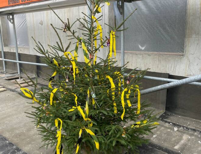 Firstfeier Wohnanlage Am Knie, Dornbirn